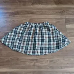 チェック柄フレアスカート 150