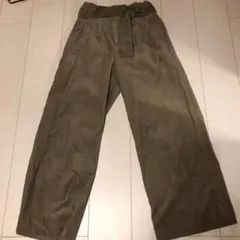 グリーンレーベル　コーディロイワイドパンツ