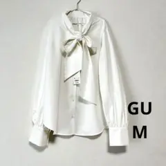 GU ジーユー　ビッグボウタイブラウス 新品