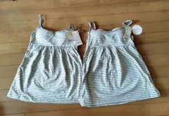 【未使用】ユニクロ ブラトップキャミチュニック (ボーダー)　S