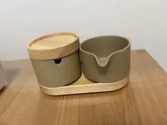 ハサミポーセリン シュガーポット ミルクピッチャー トレイ付き - メルカリ