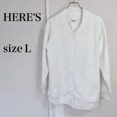 HERE'S ヒアーズホワイト ジャケット size L