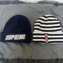 supreme ニット帽 2点セット