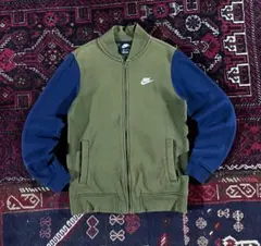 NIKE ナイキ コットン スウェット スタジャン カーキ S