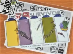 豆腐サバイバー バイオハザード ステッカーB-SIDE LABEL カプコン