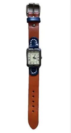 【未使用】革腕時計