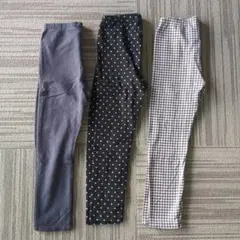UNIQLO キッズ レギンス 3点セット 120cm
