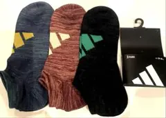 新品★アディダスソックス 3足セット★24㎝25㎝26cmくるぶし丈