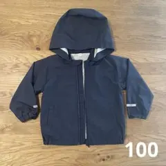 無印良品 muji ウィンドブレーカー キッズ 子ども ネイビー 100