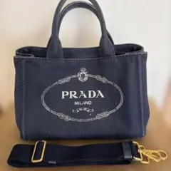 ✨極美品✨PRADA カナパ S ネイビー 2way ショルダーバッグ 8-11