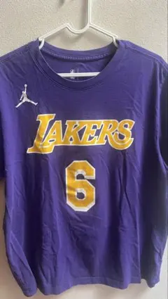 Lakers Jordan レブロン ジョーダンロゴ Tシャツ