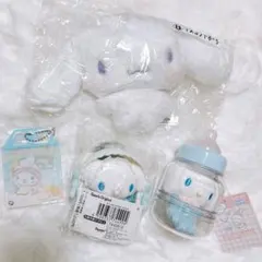 【匿名配送】サンリオ シナモロール 4点セット マスコット アクリルキーホルダー