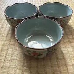 有田焼　聖山窯　小鉢 3点セット 花柄 陶器