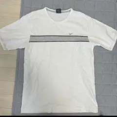 00s NIKE tシャツ リンガー　刺繍　L ホワイト マレーシア製