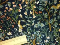 3m　 シャツコール 　森の動物 /ネイビー地　コールテン