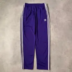 adidas アディダス トラックパンツ 古着 刺繍 XL 紫 白 19606