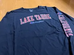 Champion チャンピオン ロンT 2XL ブラック ビッグロゴ長袖Tシャツ