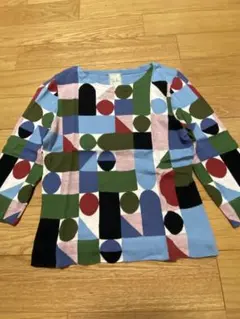 希少SAINT JAMES セントジェームス クレイジーパターンボーダーTシャツ