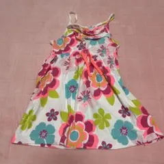 フラワープリント ノースリーブワンピース 100cm
