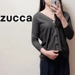 3. ZUCCa カーディガン グレー 七分袖 M