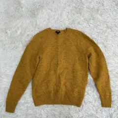 ✨ UNIQLO ユニクロ　プレミアムラムクルーネックセーター　ウール　イエロー