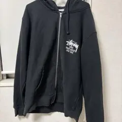 ステューシー ベーシック ジップ フーディ ブラックM STUSSY - メルカリ