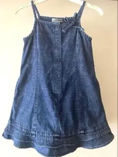 JUNKO KOSHINO デニム フリルジャンバースカート110cm