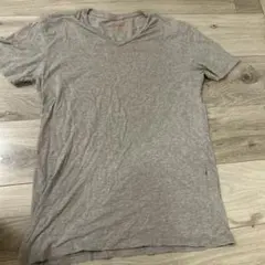 ZARA グレー Vネック Tシャツ Mサイズ