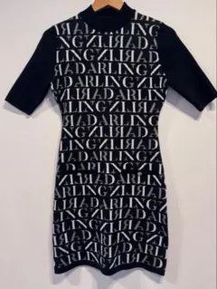 Darich ダーリッチ　DARLINGニットミニワンピース ブラック