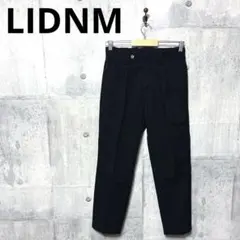 LIDNM リドム メンズ テーパードスラックス S ブラックのサムネイル