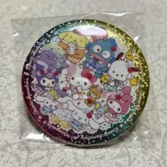 サンリオ　キラキラBIG缶バッジ