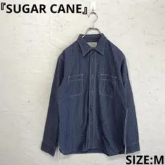 日本製【SUGAR CANE】チェック柄長袖シャツ　コットンシャツ　Mのサムネイル