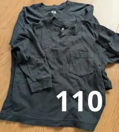 UNIQLO U 長袖カットソー 110 ブラック