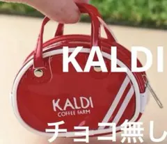 【レッド 】赤　カルディ KALDI　オリジナル レトロスポーツバッグのサムネイル