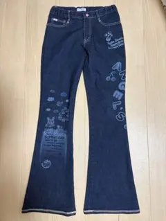 【美品】 mezzo piano メゾピアノ デニムパンツ ジーンズ Lサイズのサムネイル