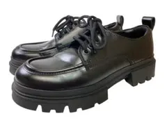 美品❣️ZARA モックトゥ ドレスシューズ （28.5㌢） トラックソール 黒