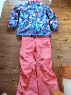 CSB子ども用スキーウェアセット（多色花柄）