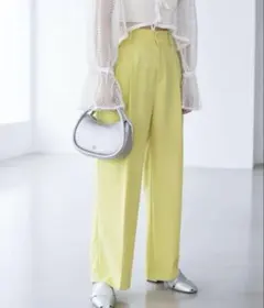 vis 美easyタックワイドパンツ/スラックス【洗える】 M