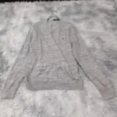 POLO RALPH LAUREN （M） クルーネック コットンカーディガン