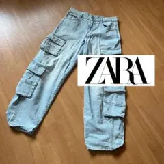 ZARA カーゴデニムパンツ