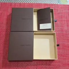 LOUIS VUITTON ギフトボックス 中型 ブラウン　同箱２個