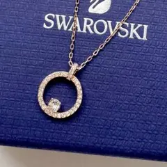■新品同様■ SWAROVSKI ラインストーンネックレス　箱付