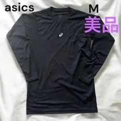 美品　asics アンダーシャツ 軽量　M 黒 ミドルフィット