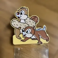 チップとデール ピンバッジ クリップ付きパスケース