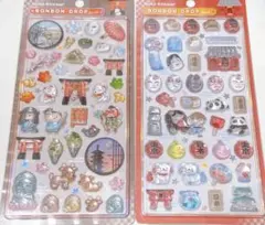 ボンボンドロップシール　和柄　古都　浅草雷門