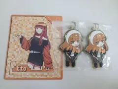 カラフルピーチ 1番くじ えとさん ラバーチャーム 　&　マグネット