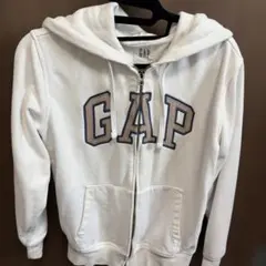 GAP ジップアップパーカー ホワイト XXS
