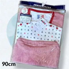 新品★HiHi BABY★半袖ロンパースパジャマ 90cm 赤系 女の子 男の子