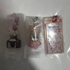 サンリオ　平成ギャルチャーム　ボンボンドロップチャーム　キティ　日焼けキティ