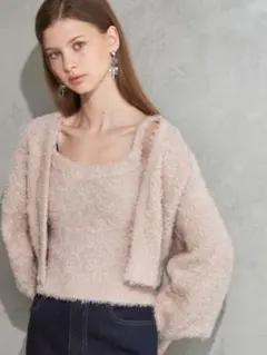 MERCURYDUO キャミアンサンブルニットカーデセット